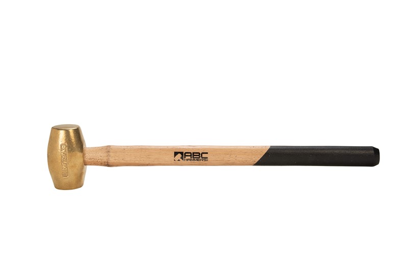 6 lb. Brass Hammer with 24" Wood Handle