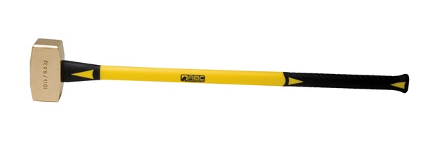 ABC Brass Hammer, 5 lb. with 18 Wood Handle - ABC5BW